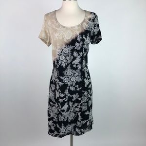 Citron Santa Monica Printed Rayon Shift Dress